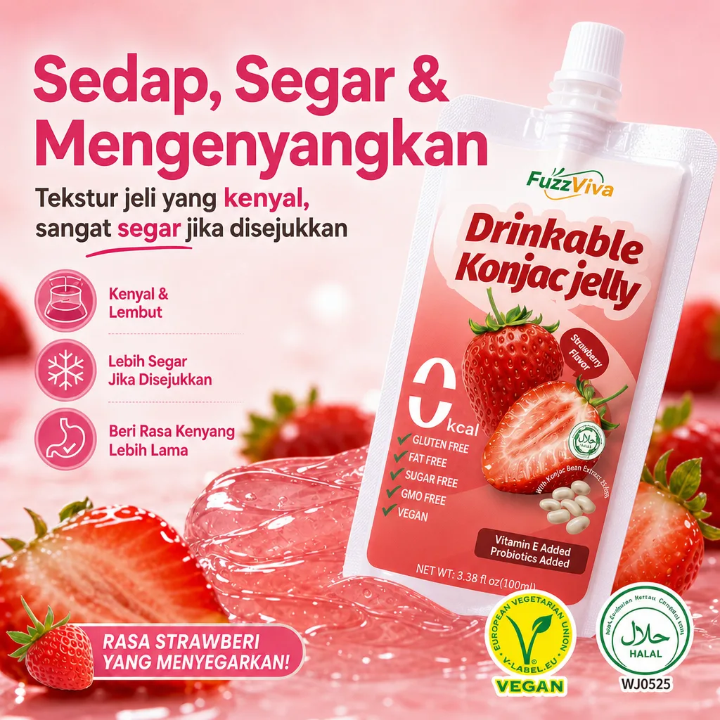 FUZZ VIVA Strawberry Konjac Jelly 100ml